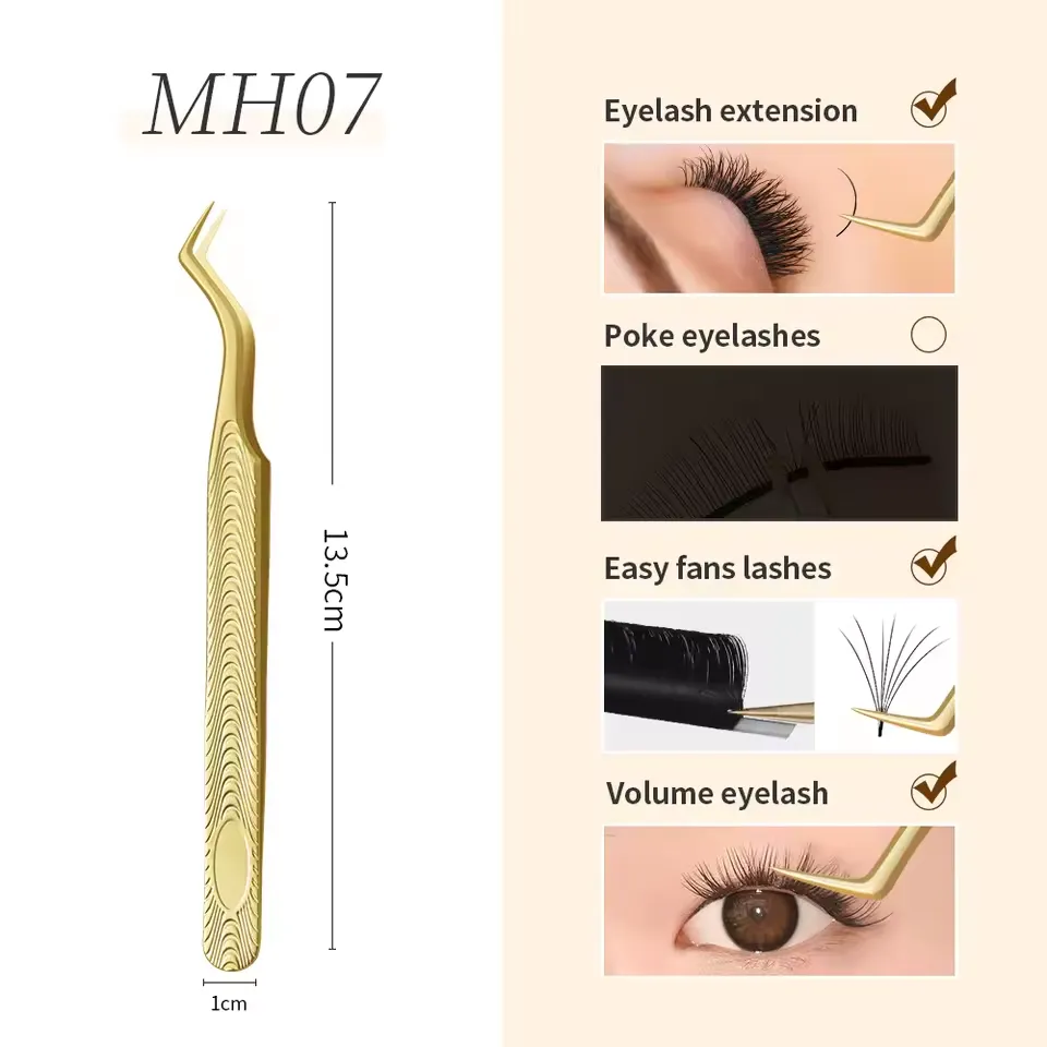 Tweezers for eyelash extensions