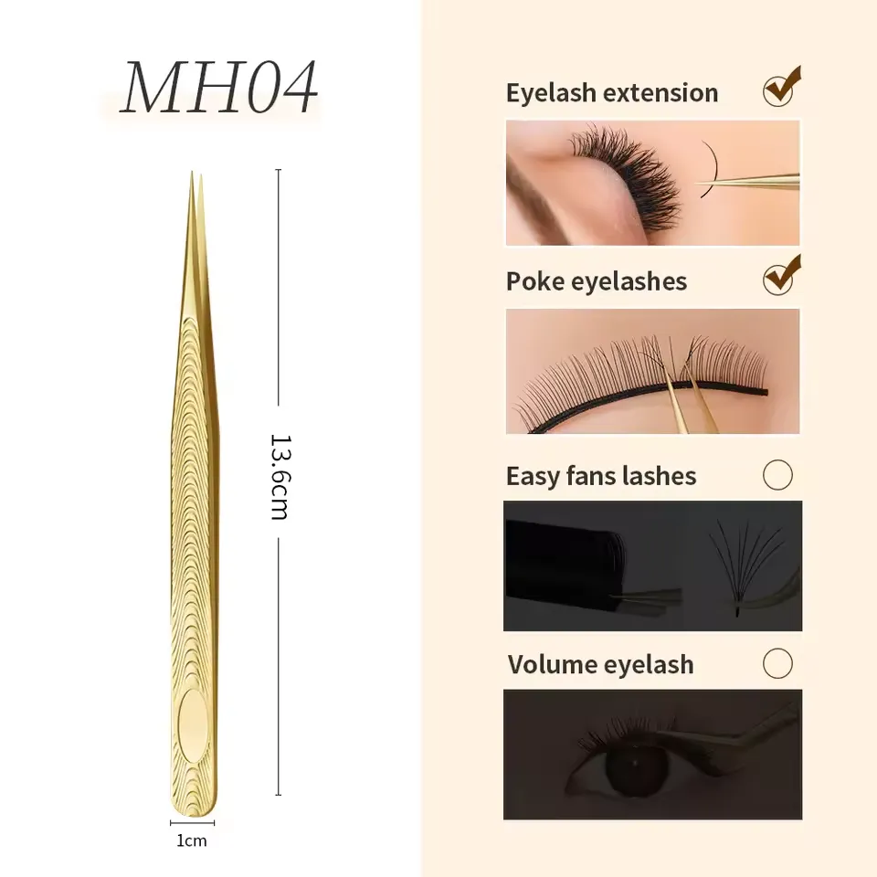 Tweezers for eyelash extensions