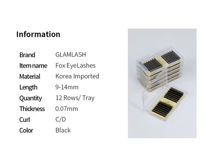GLAM LASH FOX-5D W