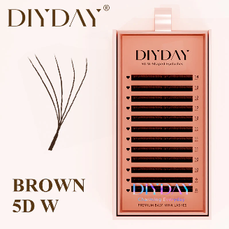 DIYDAY 5D W-shaped brown