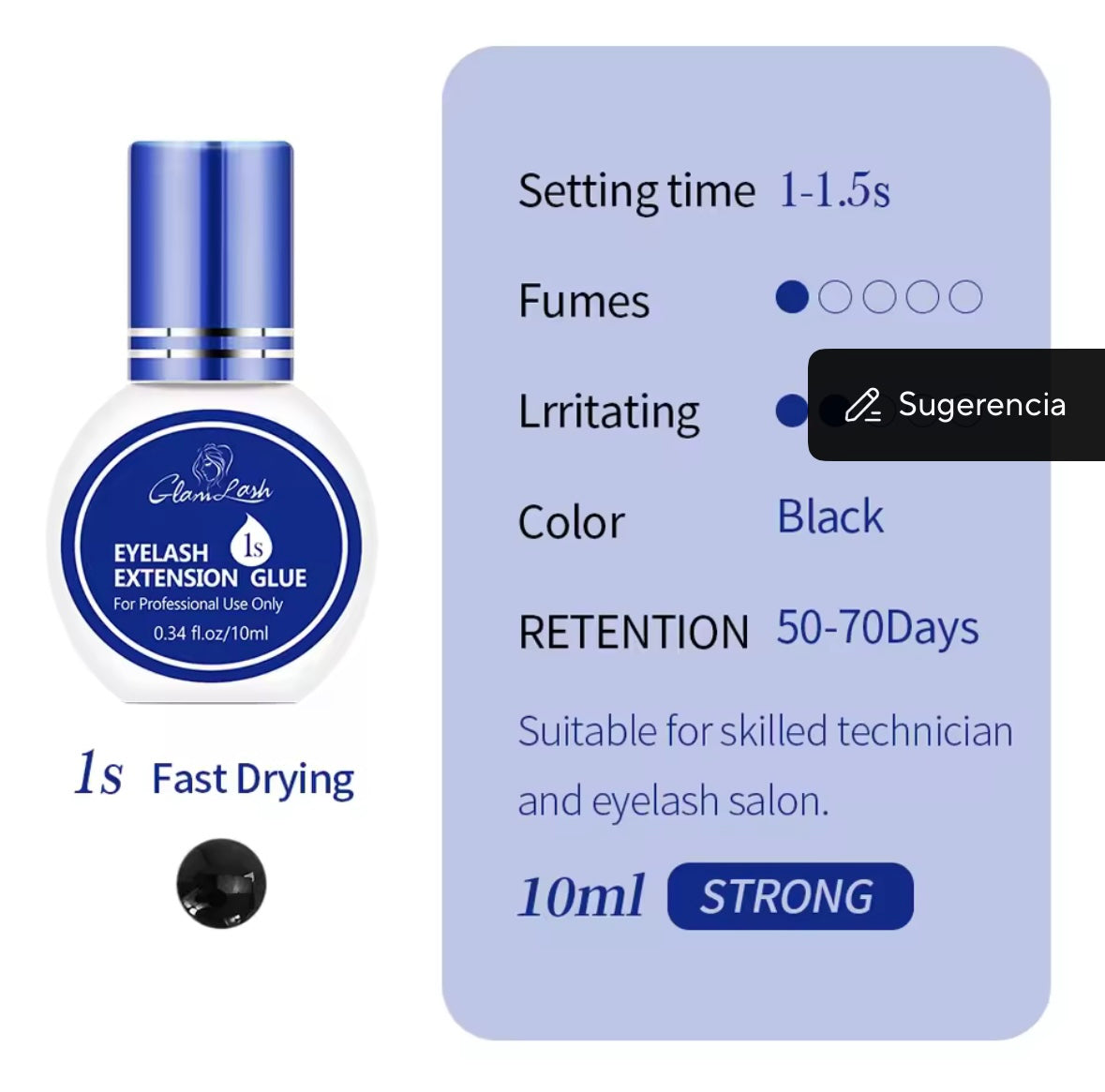 GLAM LASH ADHESIVO 1s