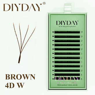 DIYDAY 4D W-shaped brown
