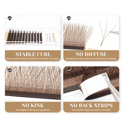 Masscaku 5D w-shaped brown