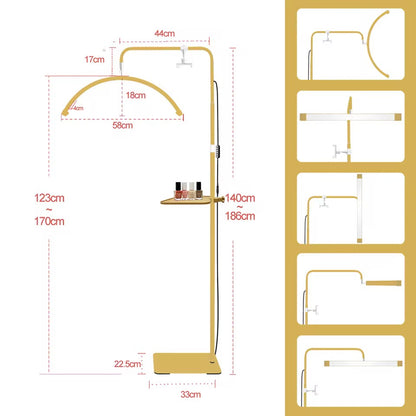 Eyelash lamp, half-moon light