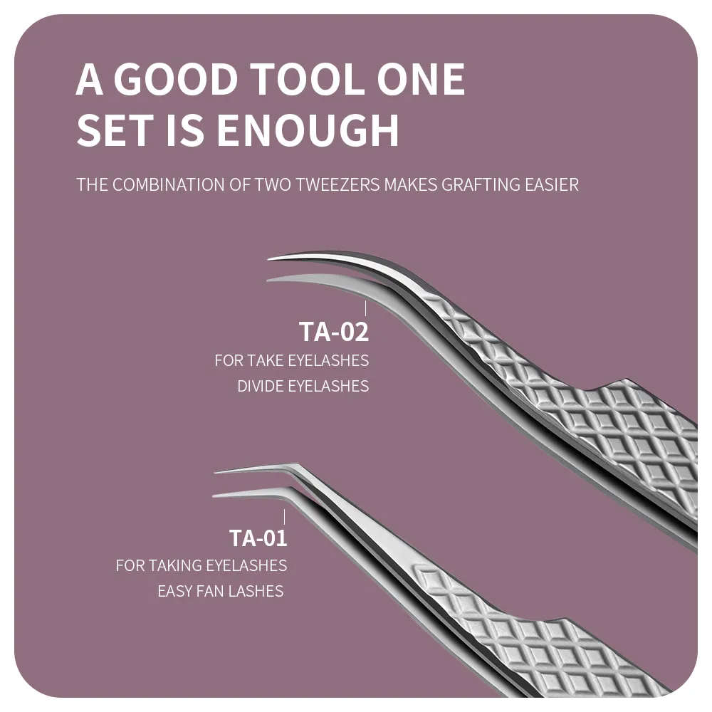 Titanium alloy eyelash tweezers