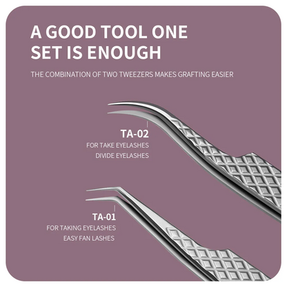 Titanium alloy eyelash tweezers