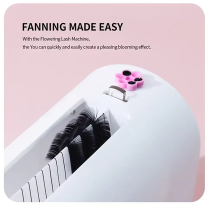 Machine for assembling eyelash fans