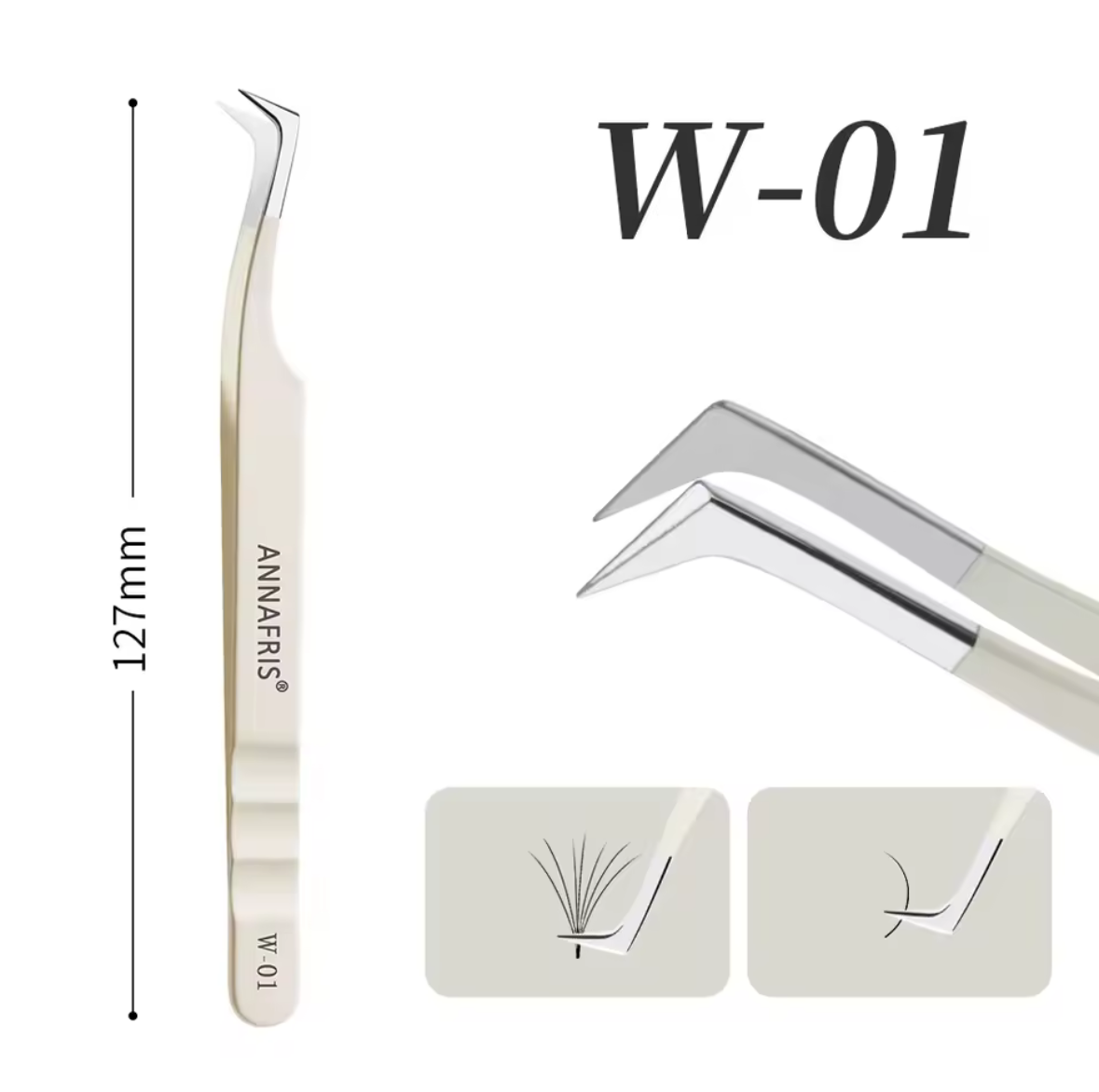 CREAMY STYLE TWEEZERS ANNAFRIS