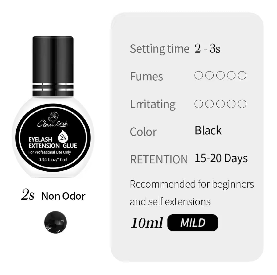 GLAM LASH ADHESIVO 2s