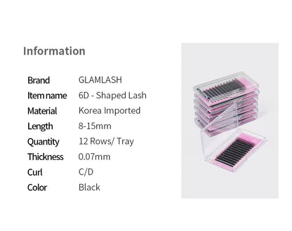 GLAM LASH 6D W-SHAPED