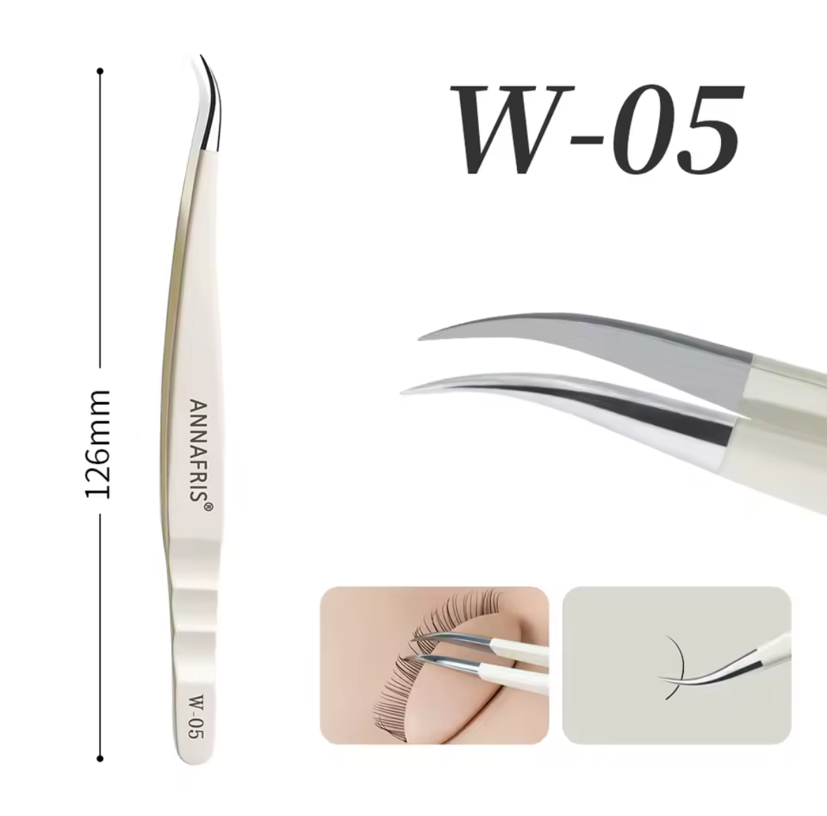 CREAMY STYLE TWEEZERS ANNAFRIS