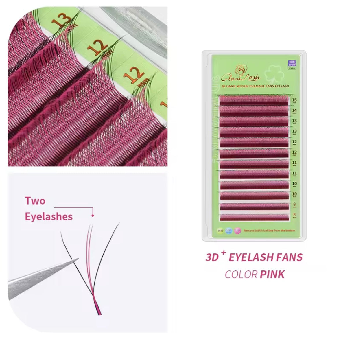GLAM LASH COLOR 3D W-SHAPED