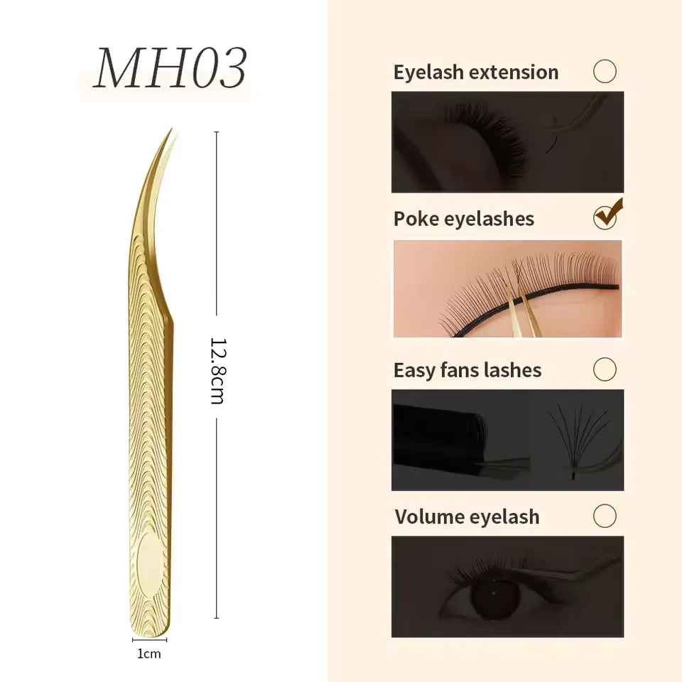 Tweezers for eyelash extensions