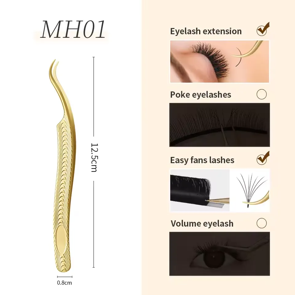 Tweezers for eyelash extensions