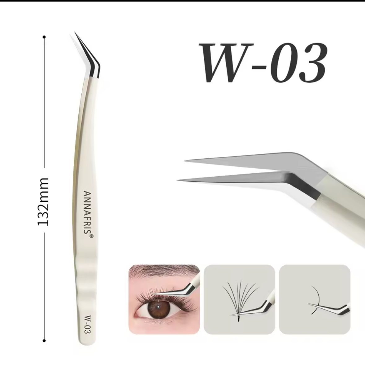 CREAMY STYLE TWEEZERS ANNAFRIS