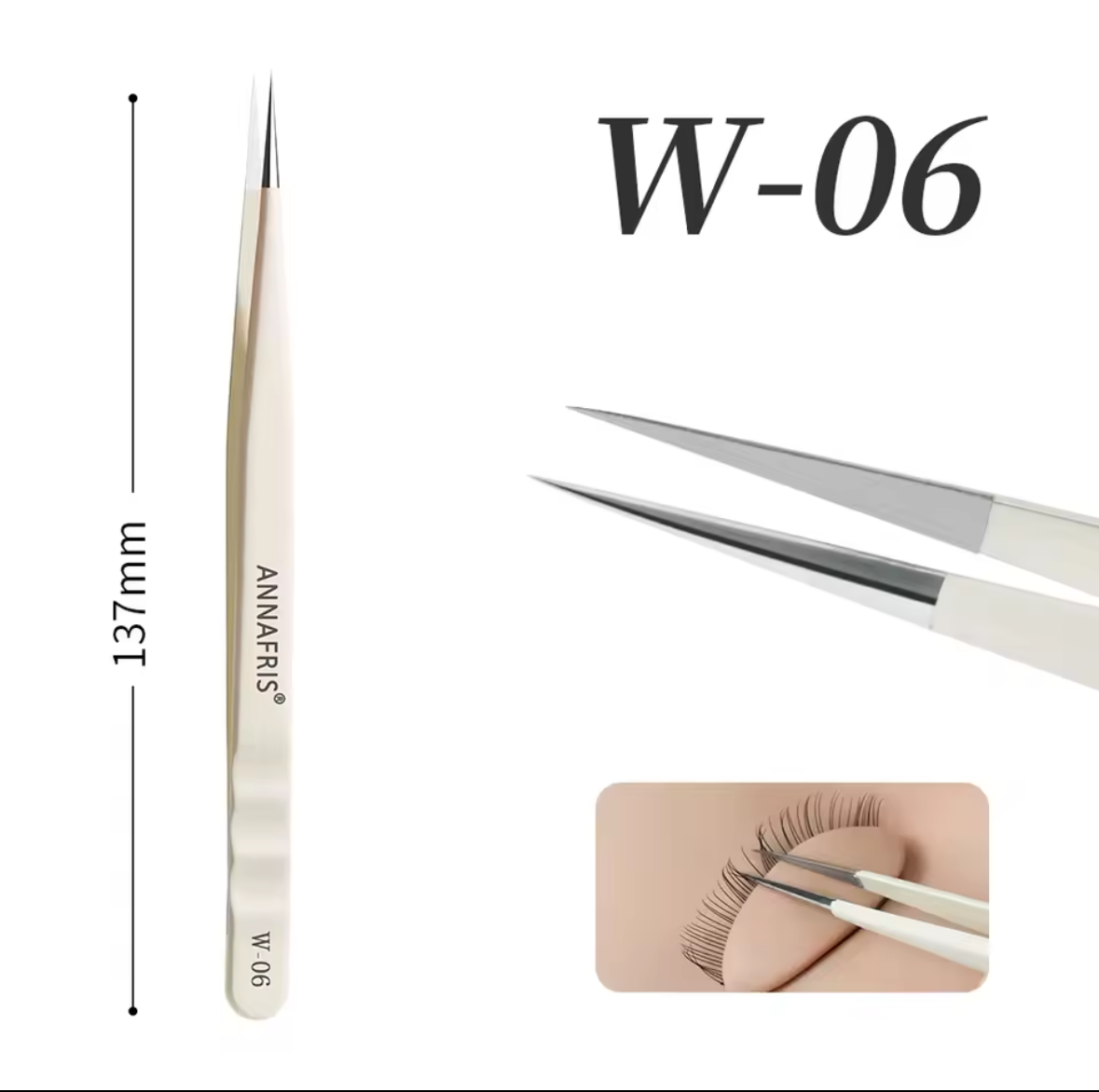 CREAMY STYLE TWEEZERS ANNAFRIS