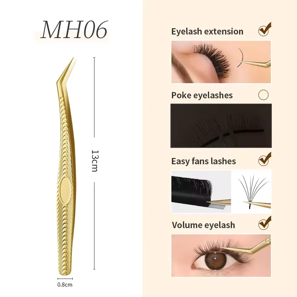 Tweezers for eyelash extensions