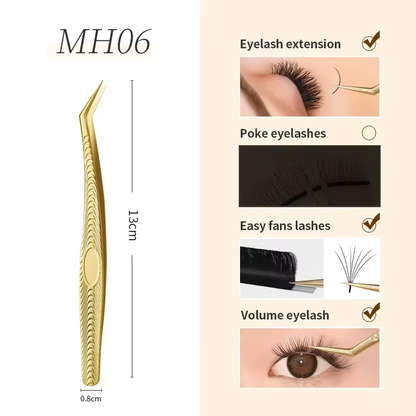 Tweezers for eyelash extensions