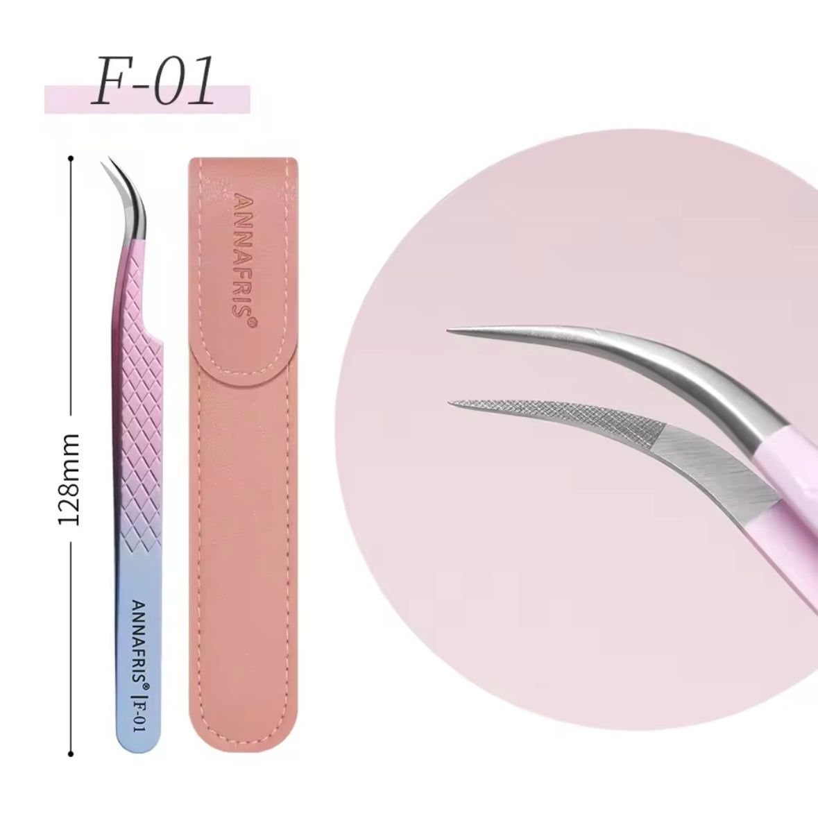 Eyelash extension tweezers