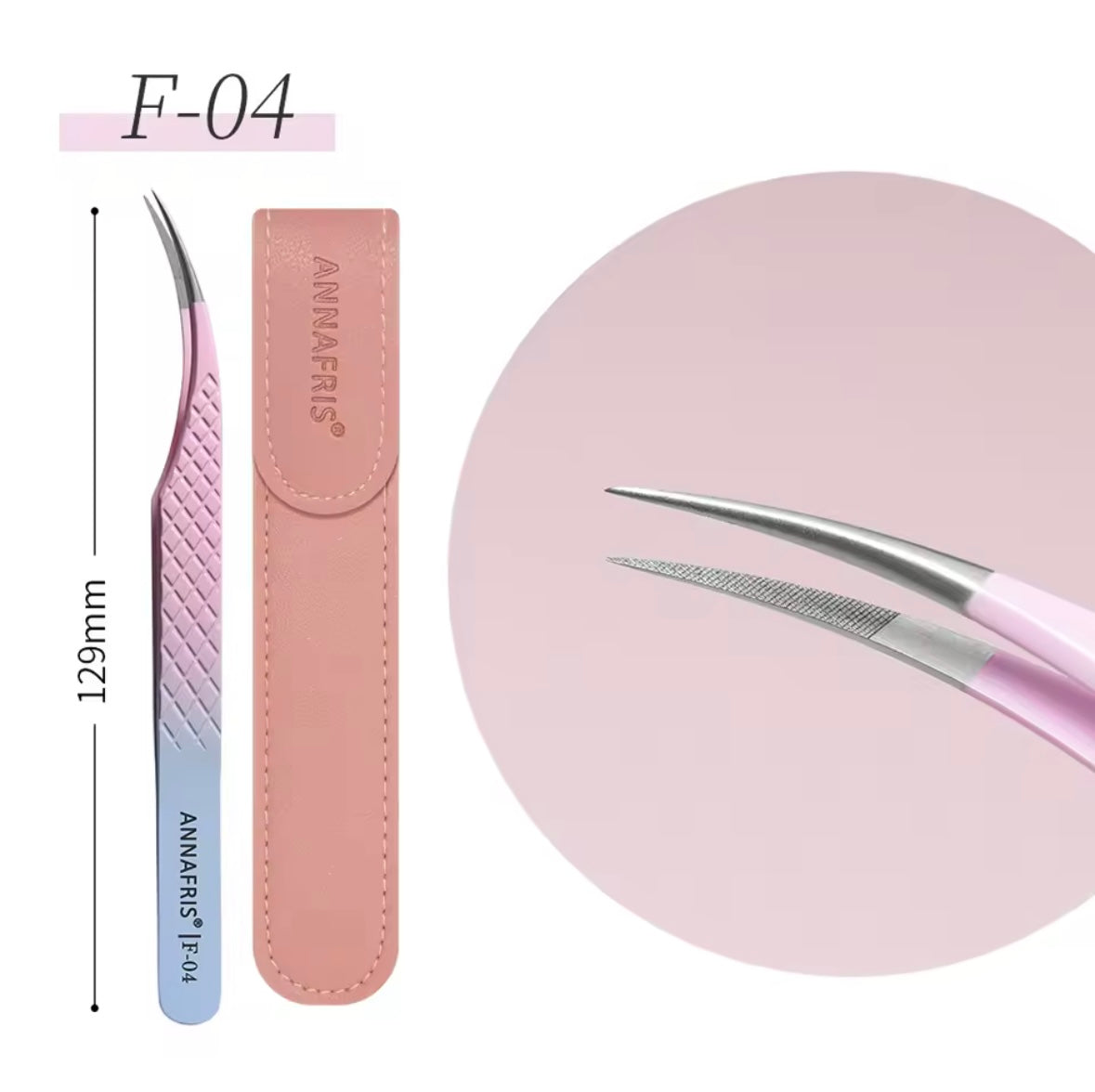 Eyelash extension tweezers