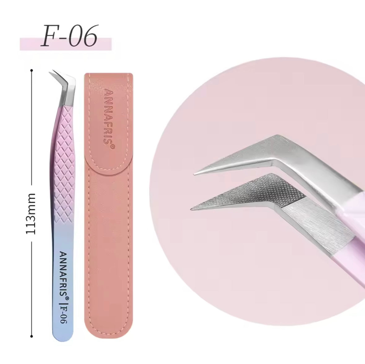 Eyelash extension tweezers